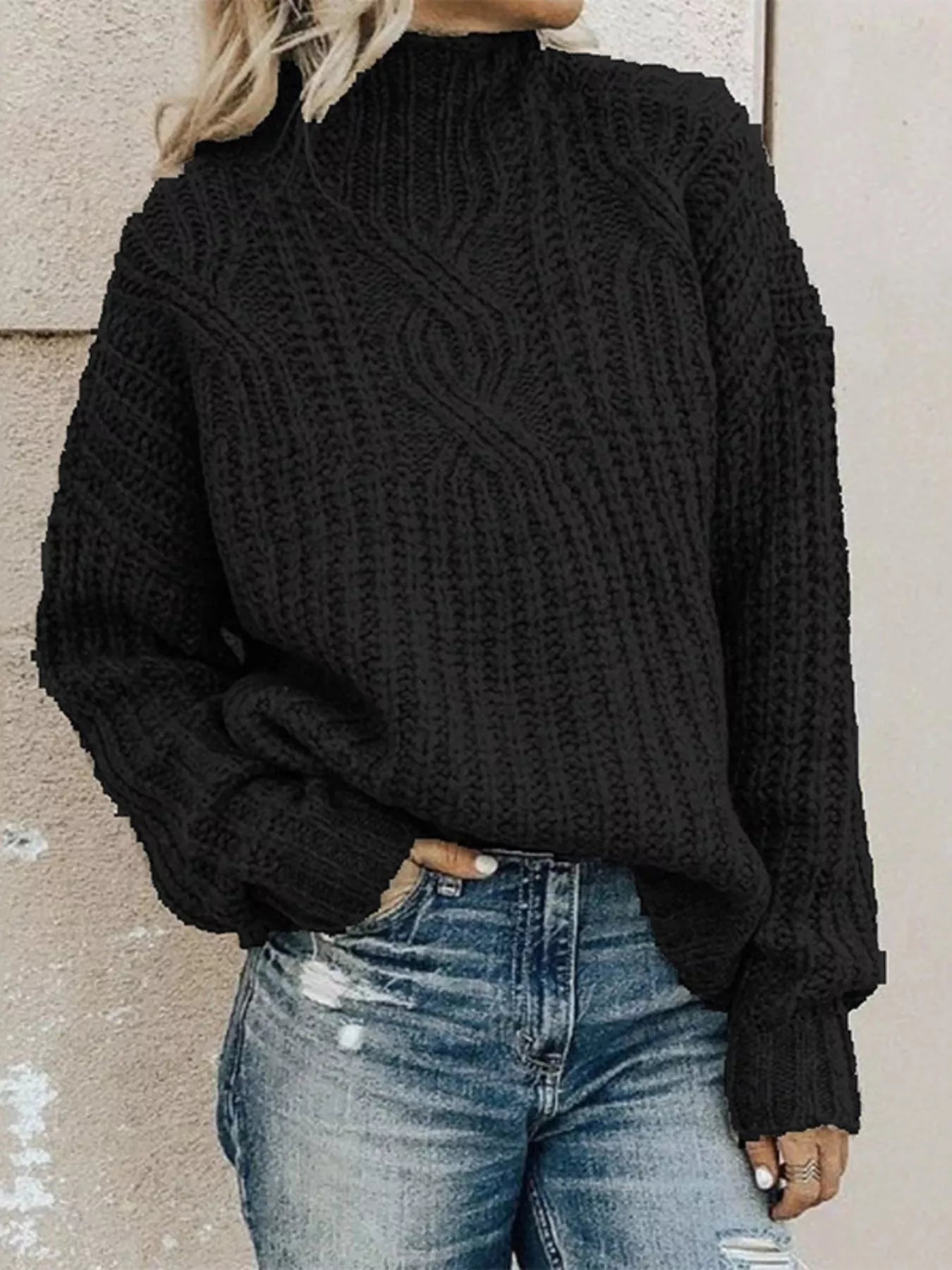 Turtleneck Long Sleeve Sweater